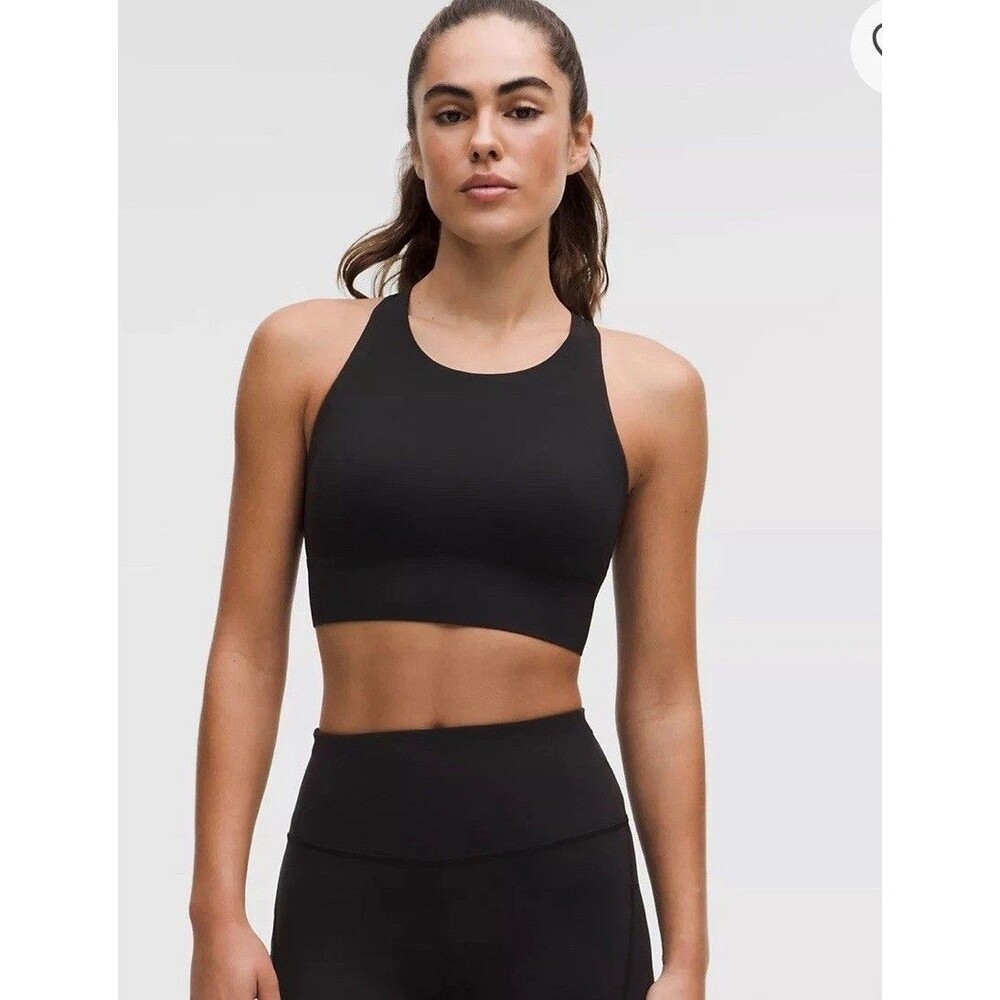 Lululemon Supportive Racerback Crop Top Bra Size 6